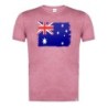 CAMISETA ROJA MEZCLA bandera australia pais gobierno australiano moda verano tshirt