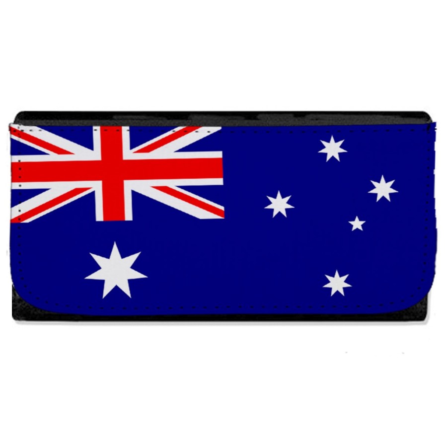 BILLETERA BILLETERO bandera australia pais gobierno australiano mujer señora negro monedero