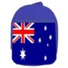 MOCHILA AZUL bandera australia pais gobierno australiano escolar personalizado picnic excursión deporte