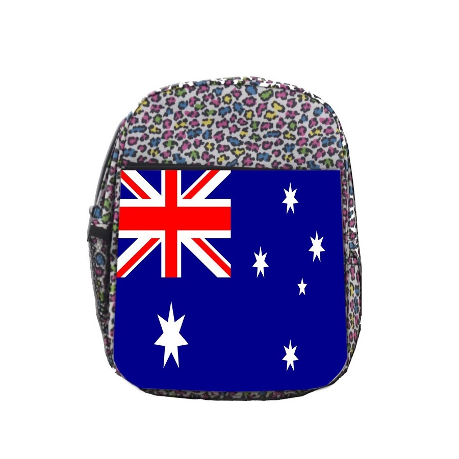 MOCHILA LUNARES ESTAMPADO bandera australia pais gobierno australiano escolar personalizado picnic excursión deporte