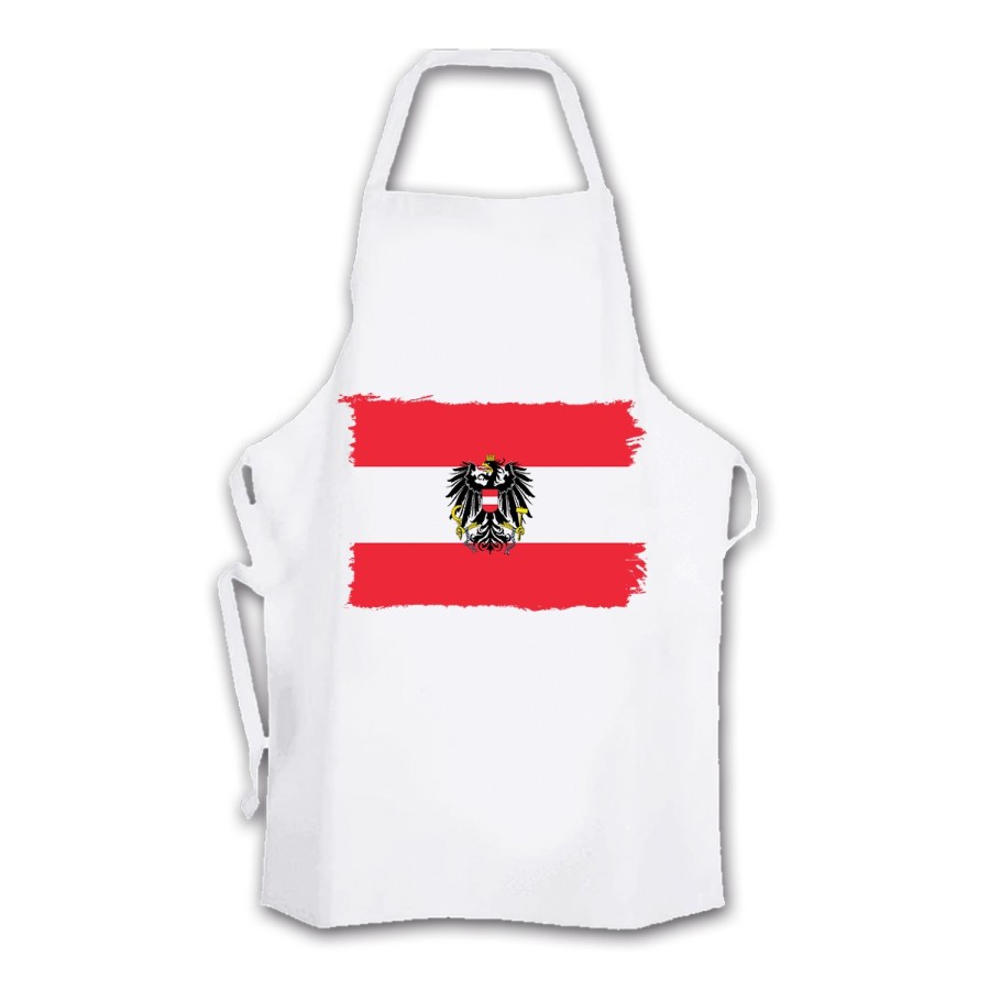 DELANTAL TALLA ADULTO bandera austria pais gobierno escudo cocina personalizado