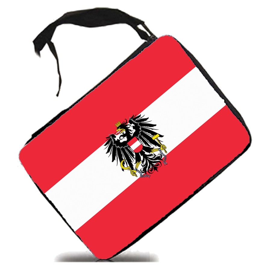 ESTUCHE bandera austria pais gobierno escudo escolar case