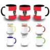 TAZA COLORES bandera austria pais gobierno escudo color personalizada