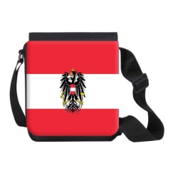 BANDOLERA PEQUEÑA bandera austria pais gobierno escudo bolso personalizada