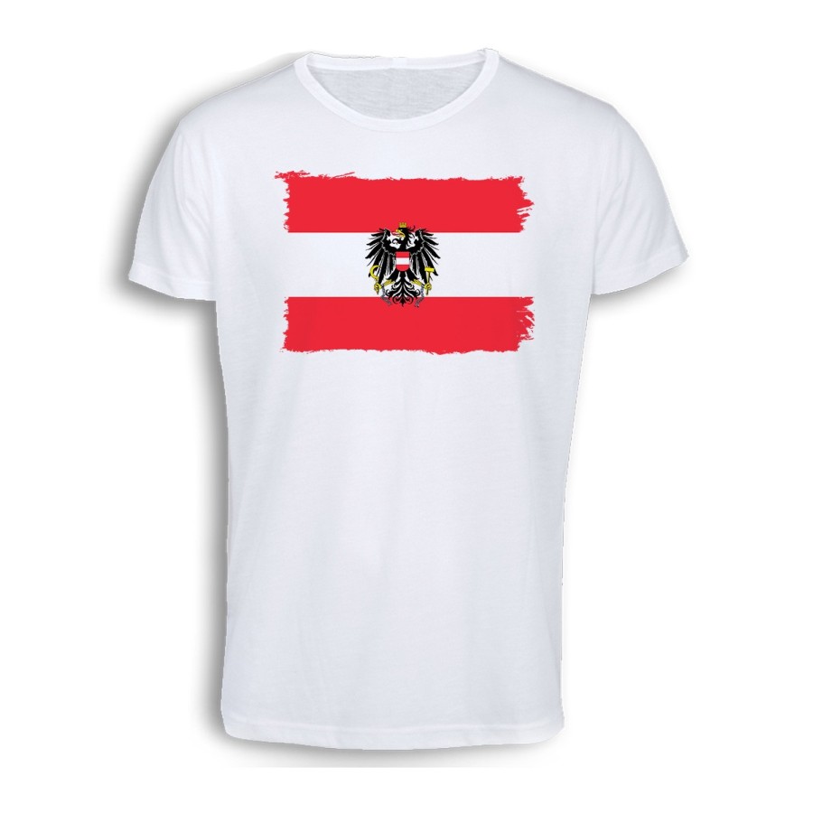 CAMISETA TACTO ALGODÓN bandera austria pais gobierno escudo cómoda personalizada