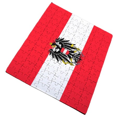 PUZZLE DE TAMAÑO Y PIEZAS A ELEGIR bandera austria pais gobierno escudo rompecabezas educativo puzle