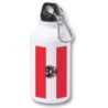 BIDON 400ML METALICO bandera austria pais gobierno escudo para viaje y deporte