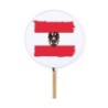 ABANICO ESTILO PAI PAI bandera austria pais gobierno escudo moda primavera verano elegante