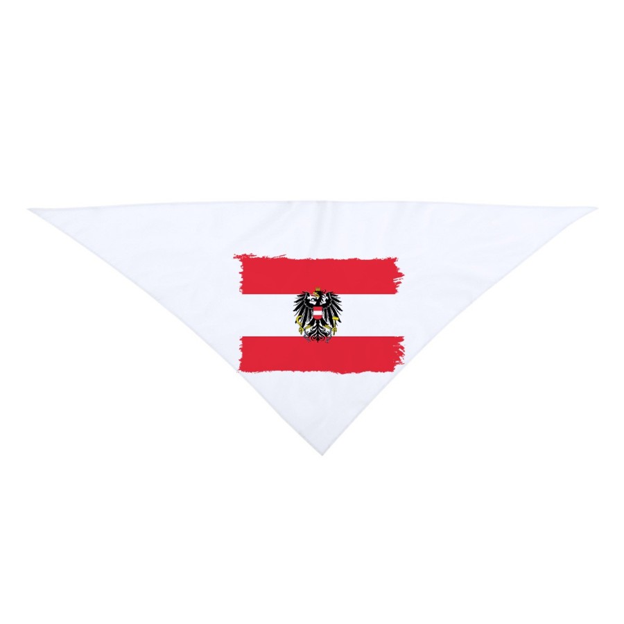 PAÑOLETA TRIANGULAR SUAVE bandera austria pais gobierno escudo moda cuello fiestas