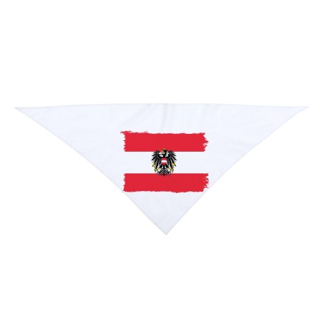 PAÑOLETA GRANDE TRIANGULAR SUAVE bandera austria pais gobierno escudo moda cuello fiestas