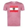 CAMISETA ROJA MEZCLA bandera austria pais gobierno escudo moda verano tshirt