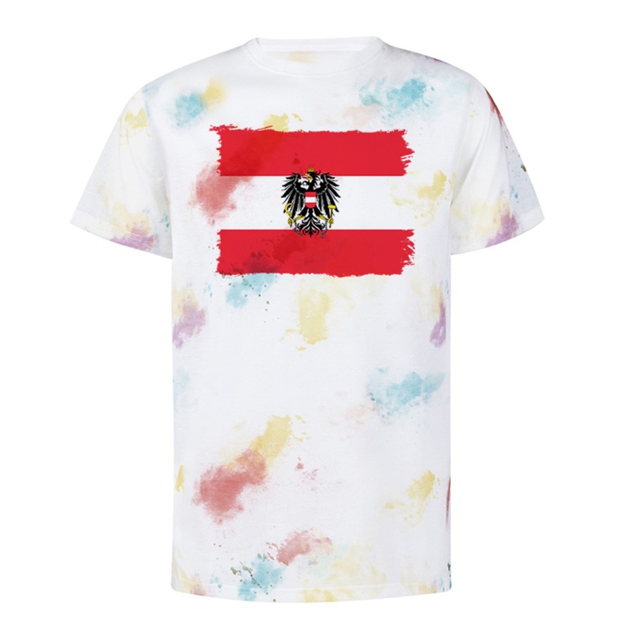 CAMISETA MARCAS COLORES bandera austria pais gobierno escudo personalizada