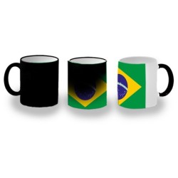 TAZA MÁGICA bandera brasil...