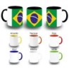 TAZA COLORES bandera brasil pais gobierno brasileño color personalizada