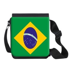 BANDOLERA PEQUEÑA bandera brasil pais gobierno brasileño bolso personalizada