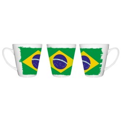 TAZA CÓNICA bandera brasil...