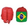 MOCHILA ROJA bandera brasil pais gobierno brasileño escolar personalizado