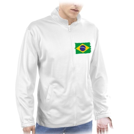 CHAQUETA TECNICA 1 IMPRESION bandera brasil pais gobierno brasileño  personalizada