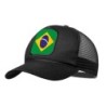 GORRA NEGRA CON REJILLA bandera brasil pais gobierno brasileño moda deporte