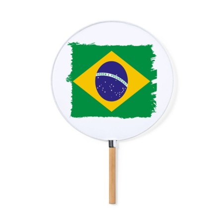 ABANICO ESTILO PAI PAI bandera brasil pais gobierno brasileño moda primavera verano elegante