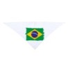 PAÑOLETA GRANDE TRIANGULAR SUAVE bandera brasil pais gobierno brasileño moda cuello fiestas