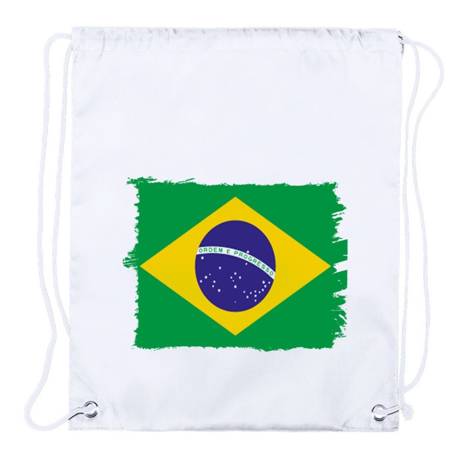 MOCHILA DE CUERDAS (SELECCIONE CANTIDAD) bandera brasil pais gobierno brasileño playa piscina excursion