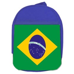 MOCHILA AZUL bandera brasil...