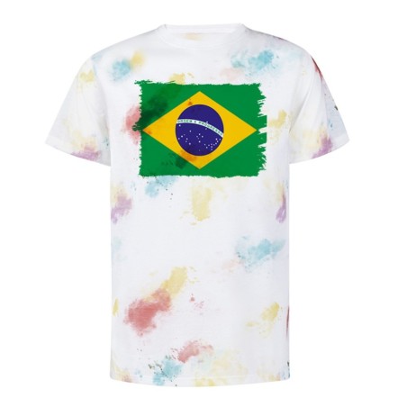 CAMISETA MARCAS COLORES bandera brasil pais gobierno brasileño personalizada