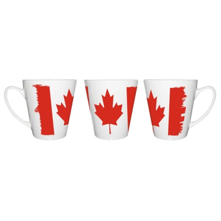 TAZA CÓNICA bandera canada pais gobierno canadiense conica personalizada