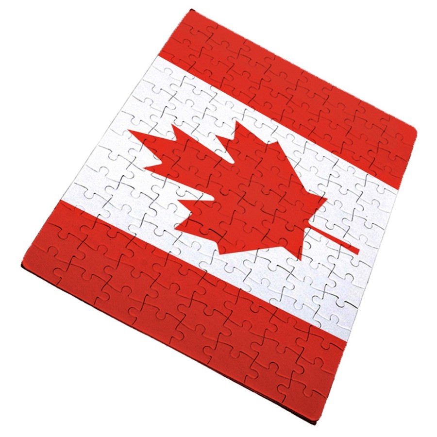 PUZZLE DE TAMAÑO Y PIEZAS A ELEGIR bandera canada pais gobierno canadiense rompecabezas educativo puzle