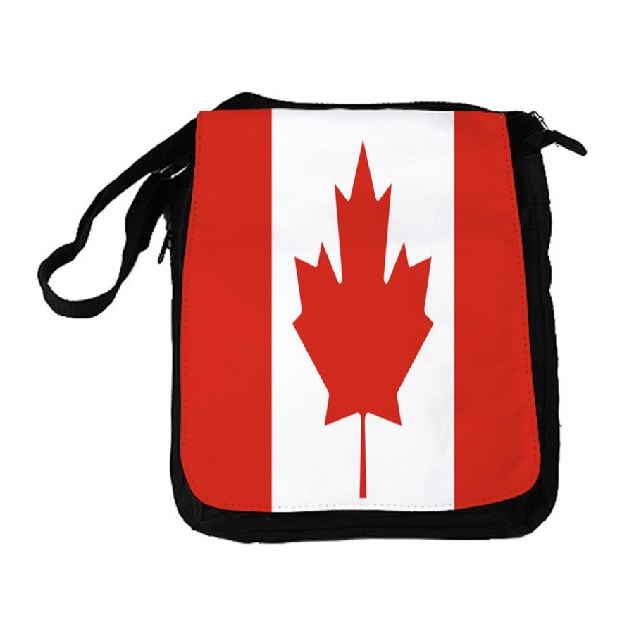 BANDOLERA REPORTERO MEDIANA BOLSO bandera canada pais gobierno canadiense bolsa mochila hombro