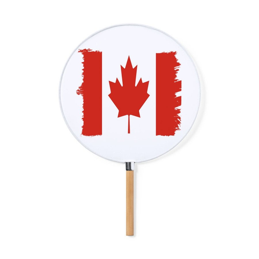 ABANICO ESTILO PAI PAI bandera canada pais gobierno canadiense moda primavera verano elegante