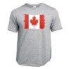 CAMISETA GRIS MEZCLA bandera canada pais gobierno canadiense moda verano personalizada