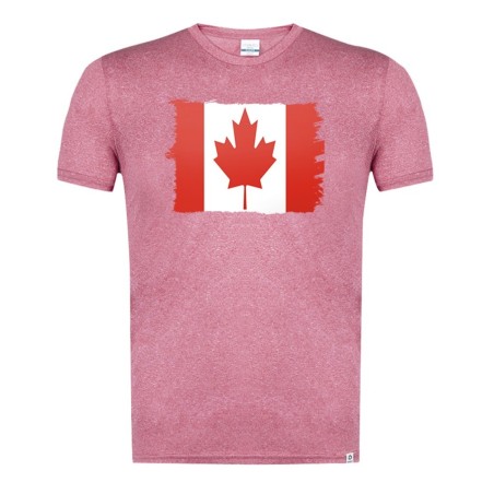 CAMISETA ROJA MEZCLA bandera canada pais gobierno canadiense moda verano tshirt