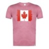 CAMISETA ROJA MEZCLA bandera canada pais gobierno canadiense moda verano tshirt