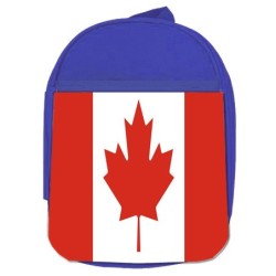 MOCHILA AZUL bandera canada...