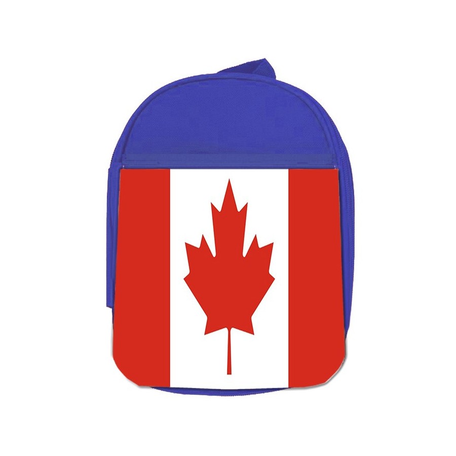 MOCHILA AZUL bandera canada pais gobierno canadiense escolar personalizado picnic excursión deporte