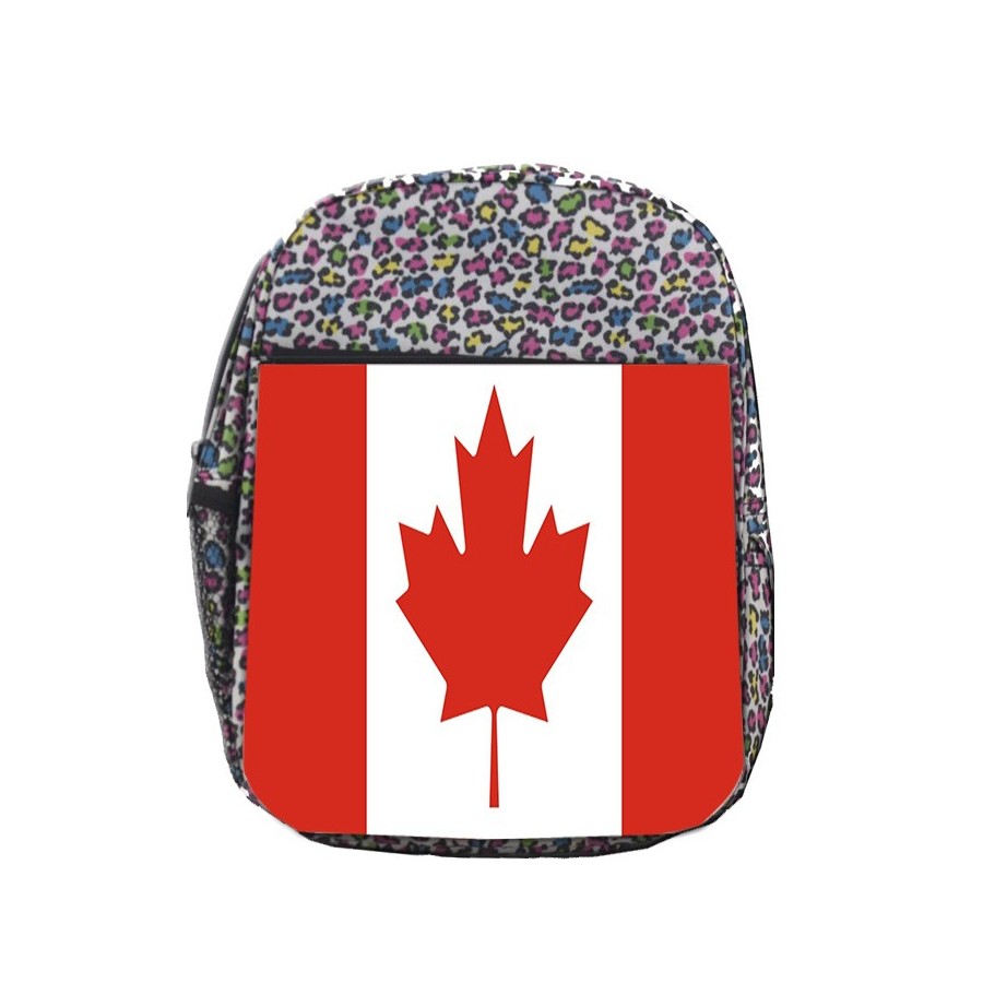 MOCHILA LUNARES ESTAMPADO bandera canada pais gobierno canadiense escolar personalizado picnic excursión deporte