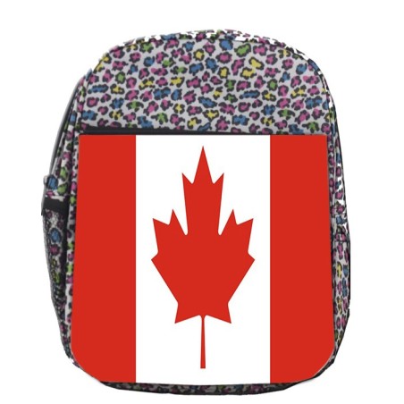 MOCHILA LUNARES ESTAMPADO bandera canada pais gobierno canadiense escolar personalizado picnic excursión deporte