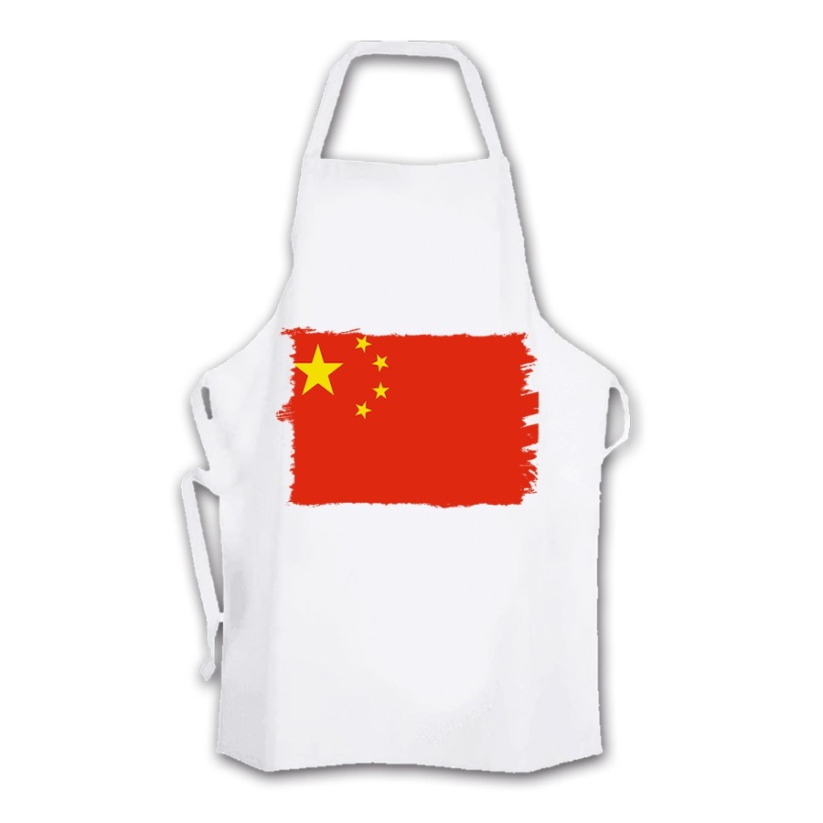 DELANTAL TALLA ADULTO bandera china pais gobierno chino chinos cocina personalizado