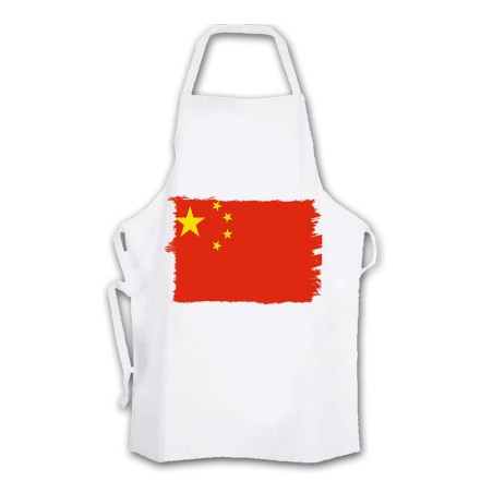 DELANTAL TALLA ADULTO bandera china pais gobierno chino chinos cocina personalizado