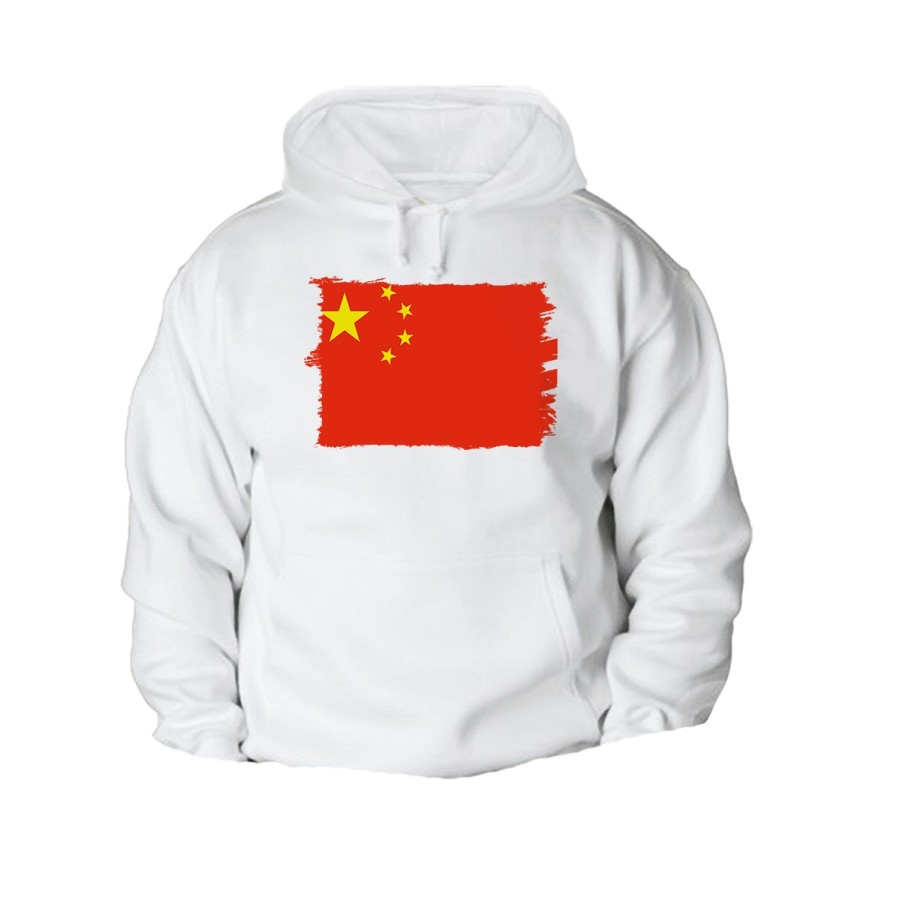 SUDADERA CON CAPUCHA bandera china pais gobierno chino chinos CON BOLSILLOS