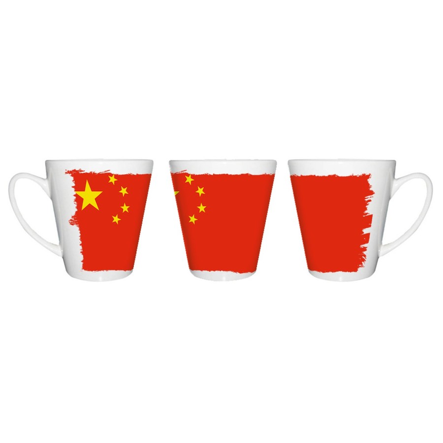 TAZA CÓNICA bandera china pais gobierno chino chinos conica personalizada