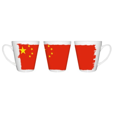 TAZA CÓNICA bandera china pais gobierno chino chinos conica personalizada