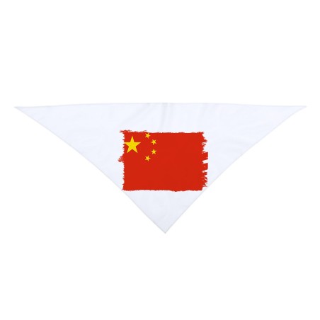 PAÑOLETA GRANDE TRIANGULAR SUAVE bandera china pais gobierno chino chinos moda cuello fiestas