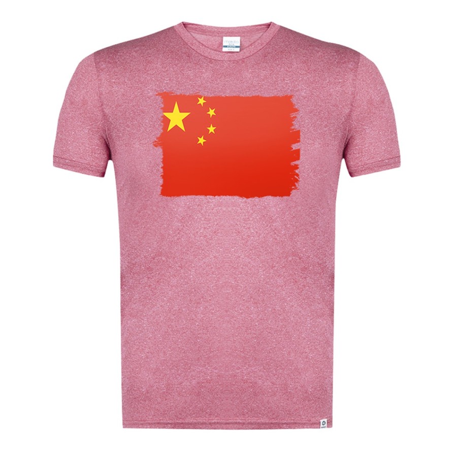 CAMISETA ROJA MEZCLA bandera china pais gobierno chino chinos moda verano tshirt