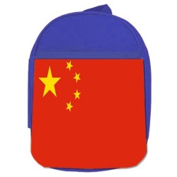 MOCHILA AZUL bandera china...