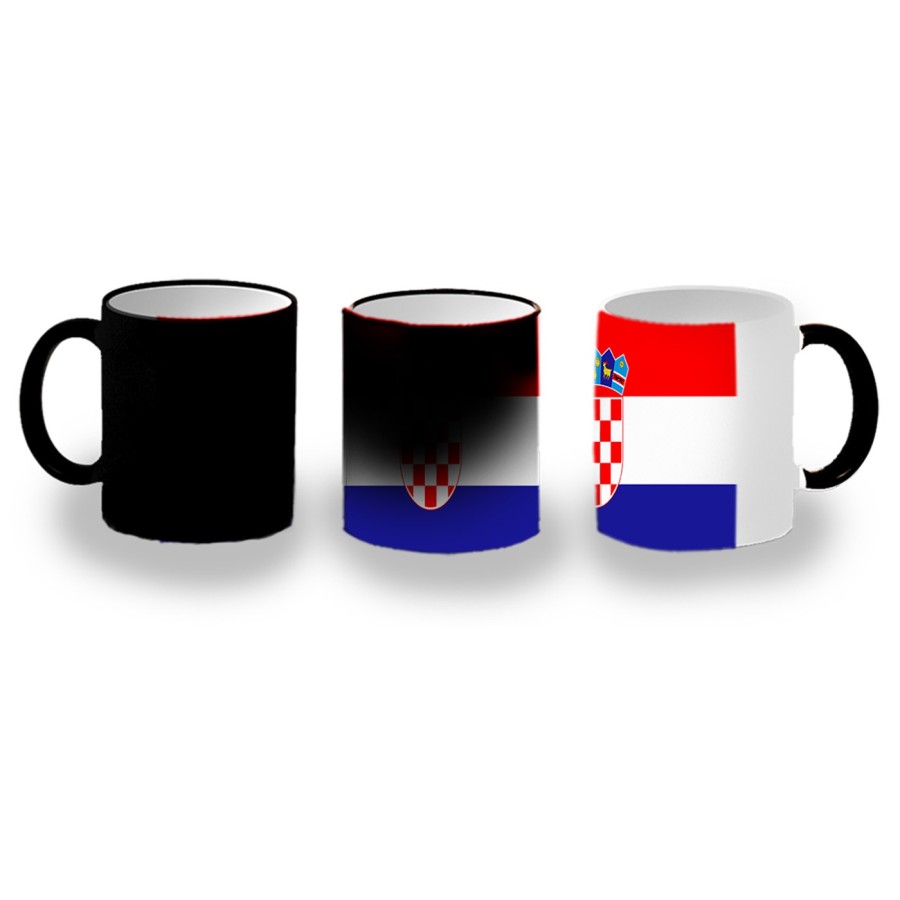 TAZA MÁGICA bandera croacia pais gobierno croata personalizada