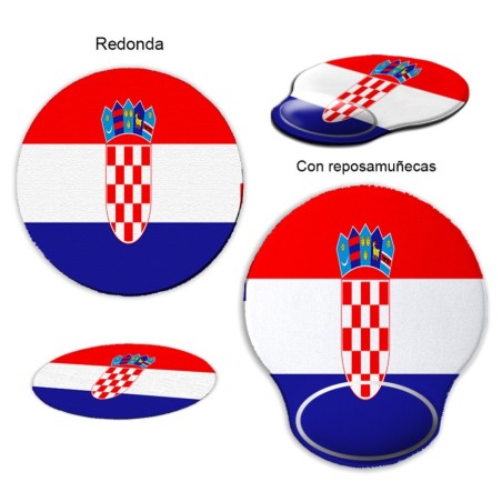 ALFOMBRILLA REDONDEADA bandera croacia pais gobierno croata curva curvada reposamuñecas pc raton