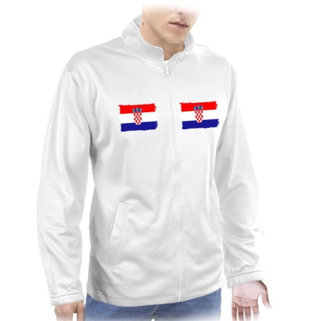 CHAQUETA TECNICA 2 IMPRESIONES bandera croacia pais gobierno croata  personalizada